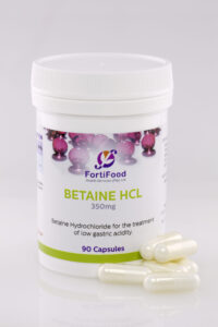 Betaine HCL 350mg (90) Fortifood