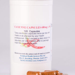 Cayenne Pepper 400mg (120)  Fortifood