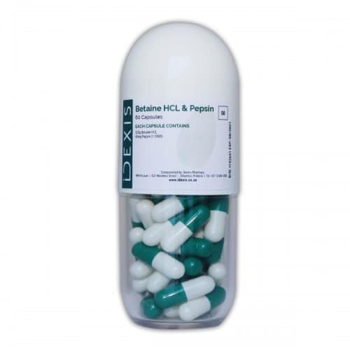 Betaine HCL & Pepsin (60) Idexis
