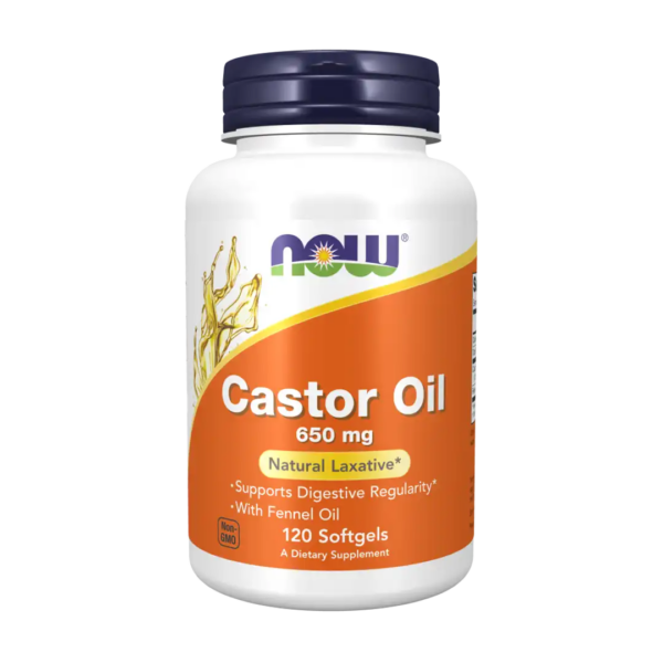 Castor Oil 650mg (120) Now