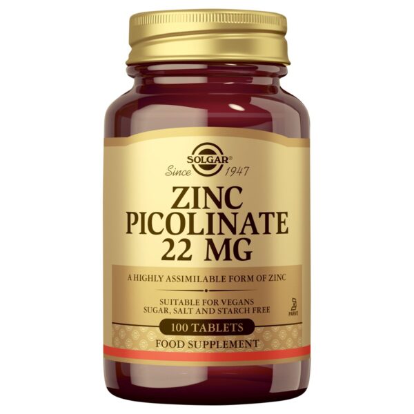 Zinc Picolinate 22mg (100) Solgar