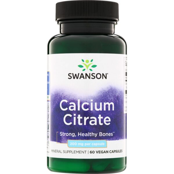 Calcium Citrate 200mg (60) Swanson